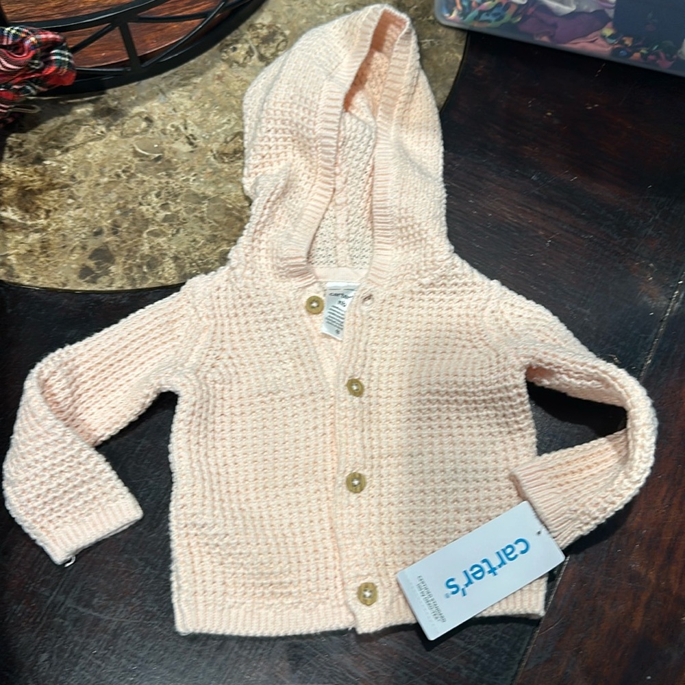 Carter's baby sweater new with tags
